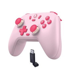 GameSir Nova Lite Wireless Controller – 2.4G & Bluetooth Gamepad for Windows PC, iPhone, Android, Switch & Steam Deck – Hall Effect Triggers, Turbo Function, Rumble Vibration (Blush Pink)