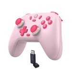 GameSir Nova Lite Wireless Controller – 2.4G & Bluetooth Gamepad for Windows PC, iPhone, Android, Switch & Steam Deck – Hall Effect Triggers, Turbo Function, Rumble Vibration (Blush Pink)