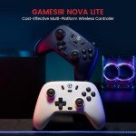 GameSir Nova Lite Wireless Controller – 2.4G & Bluetooth Gamepad for Windows PC, iPhone, Android, Switch & Steam Deck – Hall Effect Triggers, Turbo Function, Rumble Vibration (Blush Pink)