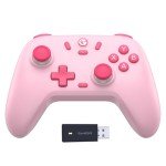 GameSir Nova Lite 2.4g Wireless Controller for Windows PC, iPhone, Android, Switch & Steam Deck, Bluetooth Controller Gamepad with Hall Effect Trigger,Turbo,Rumble Vibration (Pink)