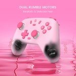 GameSir Nova Lite 2.4g Wireless Controller for Windows PC, iPhone, Android, Switch & Steam Deck, Bluetooth Controller Gamepad with Hall Effect Trigger,Turbo,Rumble Vibration (Pink)