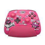 IINE Wireless Pro Controller with Charging Dock, PC Controller with Macro/Turbo/Rumble/NFC/Motion Sensor Function, Multi-Platform Gamepad Compatible with Switch/PC/Steam/Phone/Tablet (Pink Graffiti)