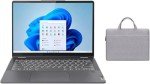 Lenovo Flex 5i 14" Touchscreen 2-in-1 Laptop | Intel Core i5-1235U Processor | 8GB RAM | 512GB SSD | Intel Iris Xe Graphics | Backlit | Fingerprint | Windows 11 S | Bundle with Grey Bag