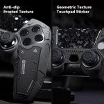 GeekShare G.S.TAC Tactical PS5 Controller Skin Set, Anti-Slip Silicone Protective Cover Skin Case for PS5 Wireless Controller with 2 Thumb Grip Caps and 2 Stickers - for Black Myth: Wukong