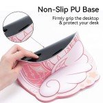 GeekShare Ergonomic Mouse Pad with Wrist Rest Support Non-Slip Rubber Base Mouse Pad for Desk Small Gaming Mouse Pad for Laptop,Computer,Home and Office - Star Wings Series