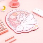 GeekShare Ergonomic Mouse Pad with Wrist Rest Support Non-Slip Rubber Base Mouse Pad for Desk Small Gaming Mouse Pad for Laptop,Computer,Home and Office - Star Wings Series