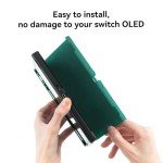 GeekShare Protective Case Slim Cover Case Compatible with Switch OLED and Joy Con - Shock-Absorption and Anti-Scratch Skin Case for OLED Switch - Bunny Garden