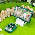 GeekShare Protective Case Slim Cover Case Compatible with Switch OLED and Joy Con - Shock-Absorption and Anti-Scratch Skin Case for OLED Switch - Bunny Garden