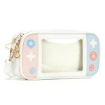 GeekShare Switch Case Compatible with Switch/Switch OLED - Travel Crossbody Switch Carrying Case with Adjustable Shoulder Strap for Switch Console Joy-Con & Accessories