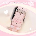 GeekShare Watch Band for Apple Watch Series 1-9 SE 42/44/45mm case,Adjustable Replacement Oxford Watch Strap Compatible with Apple Watch for Women Men - Star Wings Series