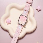 GeekShare Watch Band for Apple Watch Series 1-9 SE 42/44/45mm case,Adjustable Replacement Oxford Watch Strap Compatible with Apple Watch for Women Men - Star Wings Series