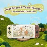 GeekShare Cute Protective Case for Switch OLED Slim Cover Case Hard PC Protective Shell Compatible with Switch OLED - Team Timothy