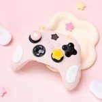 GeekShare Controller Skin Grips Set for Xbox Silicone Protective Cover Skin Case Compatible with Xbox Series X Controller with 2 Thumb Grip Caps and 2 Stickers - Star Wings Series - Pink