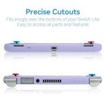 GeekShare Protective Case for Switch Lite Cute Slim Cover Case Anti-Scratch Shock Absorption Hard Protective Shell Compatible with Switch Lite Skin- Shark Party