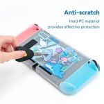 GeekShare Protective Case Slim Cover Case Compatible with Switch Only - Shock-Absorption and Anti-Scratch Cover Skin for Switch - Shark Party (for Switch 2017)