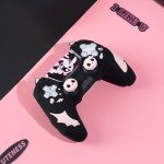 GeekShare PS5 Controller Skin Set,Anti-Slip Silicone Protective Cover Skin for PS5 Wireless Controller, with 2 Thumb Grip Caps and 2 Stickers - Sweetheart Skull (Black)