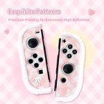 GeekShare Protective Case for Switch OLED,Kawaii Plush Cover Anti-Scratch Switch Hard Case Protector Compatible with Switch OLED - Mikko Sweet Thoughts