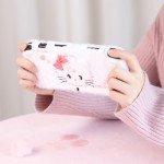 GeekShare Protective Case for Switch OLED,Kawaii Plush Cover Anti-Scratch Switch Hard Case Protector Compatible with Switch OLED - Mikko Sweet Thoughts