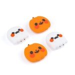 GeekShare Kawaii Silicone Switch Thumb Grips, Joystick Covers Compatible with Switch/OLED/Switch Lite,4PCS - Pumpkin Ghost