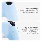 GeekShare Cute Cat Paw PS5 Controller Skin Set Anti-Slip Silicone Protective Cover Skin Case for PS5 Wireless Controller with 2 Thumb Grip Caps and 1 Sticker (Blue)