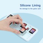 GeekShare Portable Switch Game Card Case- Switch Game Holder Case with 12 Game Card Slots- Game Card Carrying Storage Box Compatible with Switch Lite/Switch/Switch OLED (Shark Party)