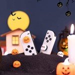 GeekShare Kawaii Silicone Switch Thumb Grips, Joystick Covers Compatible with Switch/OLED/Switch Lite,4PCS - Pumpkin Ghost