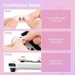 GeekShare 4PCS Cat Shape Silicone Joystick Caps for Switch/OLED/Lite - Tearful Eyes Cat Thumb Grip Caps