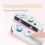GeekShare Silicone Cross D-Pad Button Caps Set Joystick Cover - ABXY Key Buttons Sticker Compatible with Switch/OLED Joy Con - Gaming Cat