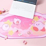 YOCORE Pink Mouse Pad Large Cute Gaming Mouse Mat,Non-Slip Base Long Office Desk Mat,Durable Large Extended Keyboard Mouse Pad with Stitched Edges for Girl Gaming-XZAY
