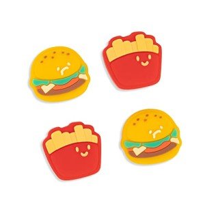 GeekShare Cute Silicone Joycon Thumb Grip Caps, Joystick Cover Compatible with Switch/OLED/Switch Lite,4PCS - Chips Burger