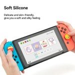 GeekShare Cute Silicone Joycon Thumb Grip Caps, Joystick Cover Compatible with Switch/OLED/Switch Lite,4PCS - Chips Burger