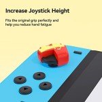 GeekShare Cute Silicone Joycon Thumb Grip Caps, Joystick Cover Compatible with Switch/OLED/Switch Lite,4PCS - Chips Burger