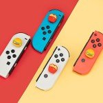GeekShare Cute Silicone Joycon Thumb Grip Caps, Joystick Cover Compatible with Switch/OLED/Switch Lite,4PCS - Chips Burger