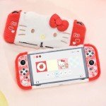 Kuitmor Plush Protective Case for Switch OLED,Kawaii Hard PC Slim Cover Case Compatible with Switch OLED Console and Joy Con - HLK