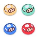 TIKOdirect Cute Thumb Grip Caps Compatible with Nintendo Switch Joy-con/OLED/Switch Lite, Kawaii Joystick Cap Grip 4PCS Soft Silicone Protective Ergonomic Button Cover, Red