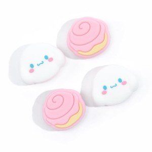 WISHAVEN Cute Pocket Monsters Joycon Thumb Grip Caps Compatible with Nintendo Switch, Soft Silicone Joystick Cover for Nintendo Switch/OLED/Lite Controller, 4PCS (Cupcakes & Cinnamon Roll Dog)