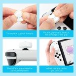 WISHAVEN Cute Pocket Monsters Joycon Thumb Grip Caps Compatible with Nintendo Switch, Soft Silicone Joystick Cover for Nintendo Switch/OLED/Lite Controller, 4PCS (Cupcakes & Cinnamon Roll Dog)