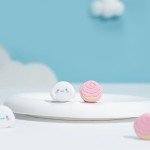 WISHAVEN Cute Pocket Monsters Joycon Thumb Grip Caps Compatible with Nintendo Switch, Soft Silicone Joystick Cover for Nintendo Switch/OLED/Lite Controller, 4PCS (Cupcakes & Cinnamon Roll Dog)