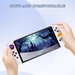 PERFECTSIGHT Switch Thumb Grips, Cute Halloween Joystick Caps for Nintendo Switch Lite/OLED, 4 PCS Kawaii Thumbstick Cover Analog Stick Button Cover for NS Joycon,Pumpkin Cats