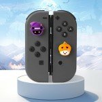 PERFECTSIGHT Switch Thumb Grips, Cute Halloween Joystick Caps for Nintendo Switch Lite/OLED, 4 PCS Kawaii Thumbstick Cover Analog Stick Button Cover for NS Joycon,Pumpkin Cats