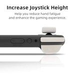 GeekShare 4PCS Cute Ghost Thumb Grip Caps,Soft Silicone Joystick Cover Compatible with Switch/OLED/Switch Lite - Black&White