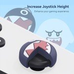 Yocore Cute Switch Thumb Grip Caps,Soft Silicone Thumb Grips,Analog Soft Silicone Joystick Caps Stick Caps for Switch/OLED/Switch Lite,4 Pcs-Ghost Dog