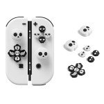 JEMDO Halloween Cross D-Pad Button Caps Set Joystick Cover,Cool Switch Thumb Grip Caps Compatible with Nintendo Switch/OLED/Lite,Soft Silicone ABXY Key Buttons Joystick Cap Covers Accessories