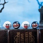 Yocore Cute Switch Thumb Grip Caps,Soft Silicone Thumb Grips,Analog Soft Silicone Joystick Caps Stick Caps for Switch/OLED/Switch Lite,4 Pcs-Ghost Dog