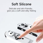 JEMDO Halloween Cross D-Pad Button Caps Set Joystick Cover,Cool Switch Thumb Grip Caps Compatible with Nintendo Switch/OLED/Lite,Soft Silicone ABXY Key Buttons Joystick Cap Covers Accessories