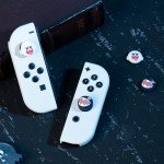 Yocore Cute Switch Thumb Grip Caps,Soft Silicone Thumb Grips,Analog Soft Silicone Joystick Caps Stick Caps for Switch/OLED/Switch Lite,4 Pcs-Ghost Dog