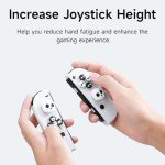 JEMDO Halloween Cross D-Pad Button Caps Set Joystick Cover,Cool Switch Thumb Grip Caps Compatible with Nintendo Switch/OLED/Lite,Soft Silicone ABXY Key Buttons Joystick Cap Covers Accessories