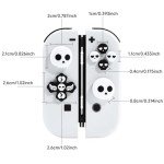 JEMDO Halloween Cross D-Pad Button Caps Set Joystick Cover,Cool Switch Thumb Grip Caps Compatible with Nintendo Switch/OLED/Lite,Soft Silicone ABXY Key Buttons Joystick Cap Covers Accessories
