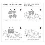 JEMDO Halloween Cross D-Pad Button Caps Set Joystick Cover,Cool Switch Thumb Grip Caps Compatible with Nintendo Switch/OLED/Lite,Soft Silicone ABXY Key Buttons Joystick Cap Covers Accessories