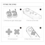 JEMDO Halloween Cross D-Pad Button Caps Set Joystick Cover,Cool Switch Thumb Grip Caps Compatible with Nintendo Switch/OLED/Lite,Soft Silicone ABXY Key Buttons Joystick Cap Covers Accessories